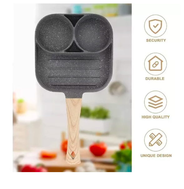 Miniatura 3 de Sartén Antiadherente Multiusos 3 Puestos